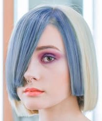 Blunt Bob with Angled Ends